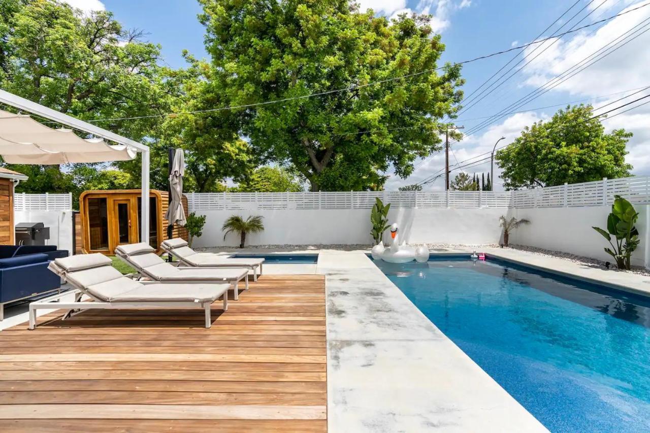 New Luxury Entertaining House With Pool Spa Sauna Tesla Charger Pets Los Ángeles Exterior foto